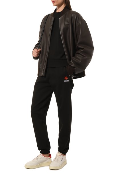 Хлопковые джоггеры KENZO черного цвета по цене 37050 руб., арт. FC62PA7004MF/99J, фото 2 Хлопковые джоггеры KENZO, арт. FC62PA7004MF/99J, фото 2