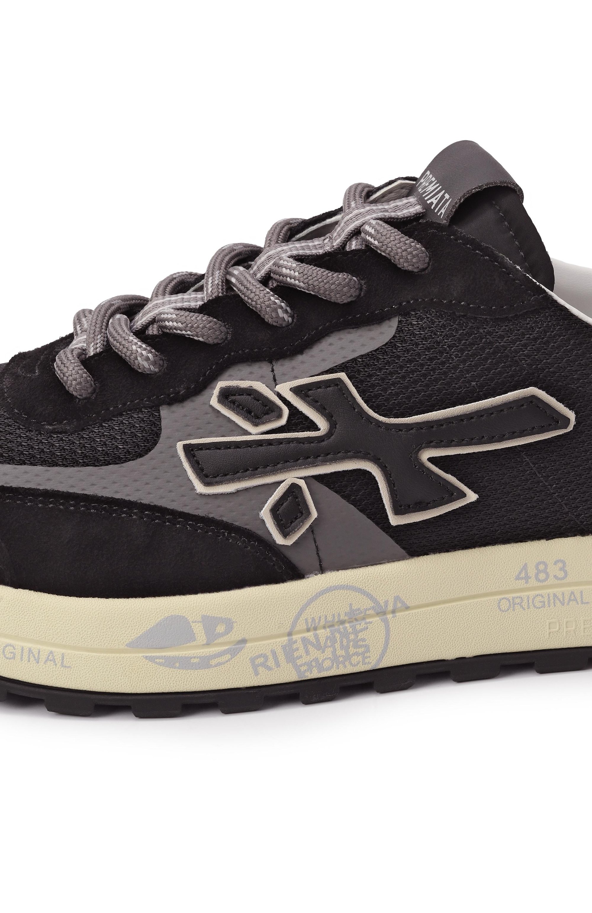 Комбинированные кроссовки nous PREMIATA черного цвета по цене 31500 руб., арт. N0US/VAR 7230, фото 7 Комбинированные кроссовки nous PREMIATA, арт. N0US/VAR 7230, фото 7