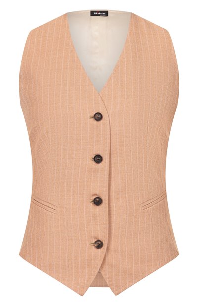 Женский жилет из кашемира и шелка KITON, арт. D47456K0605G