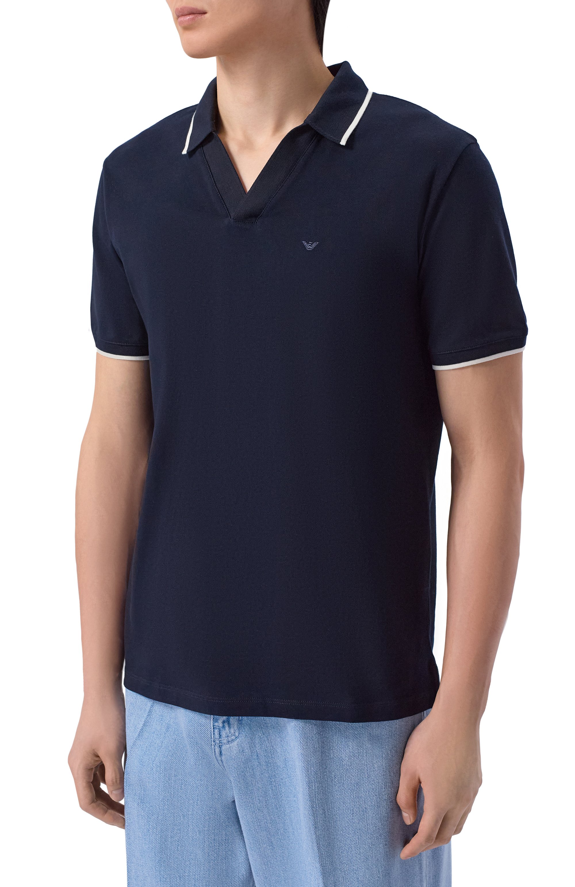 Хлопковое поло EMPORIO ARMANI, арт. EM005852/AF12955, фото 3