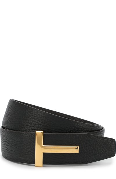 Кожаный ремень с фигурной пряжкой TOM FORD, арт. 118TB178P-CL8, фото 1