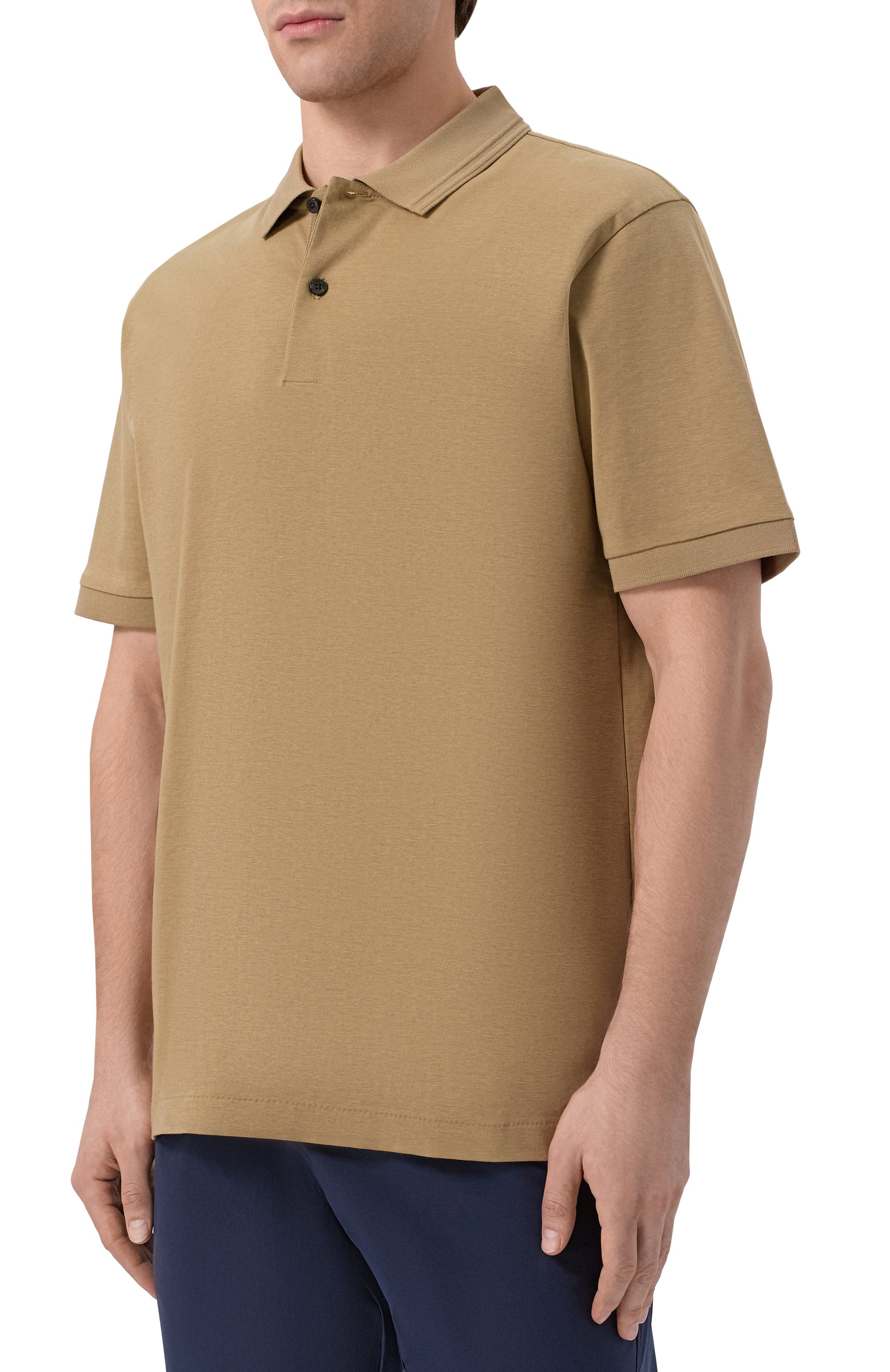 Хлопковое поло BOSS, арт. 50554185, фото 3