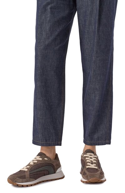 Комбинированные кроссовки BRUNELLO CUCINELLI, арт. MZSFG2942, фото 3