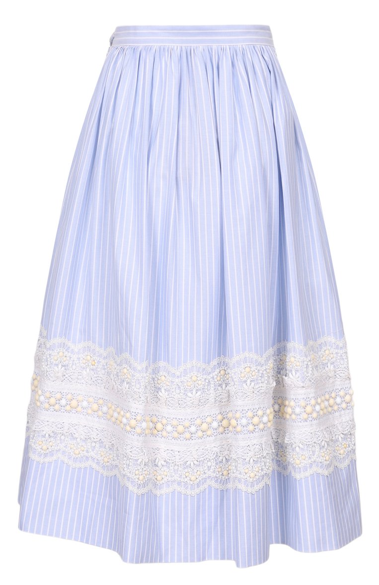 Хлопковая юбка MIU MIU, арт. MG1431-1XDR-F0012, фото 2