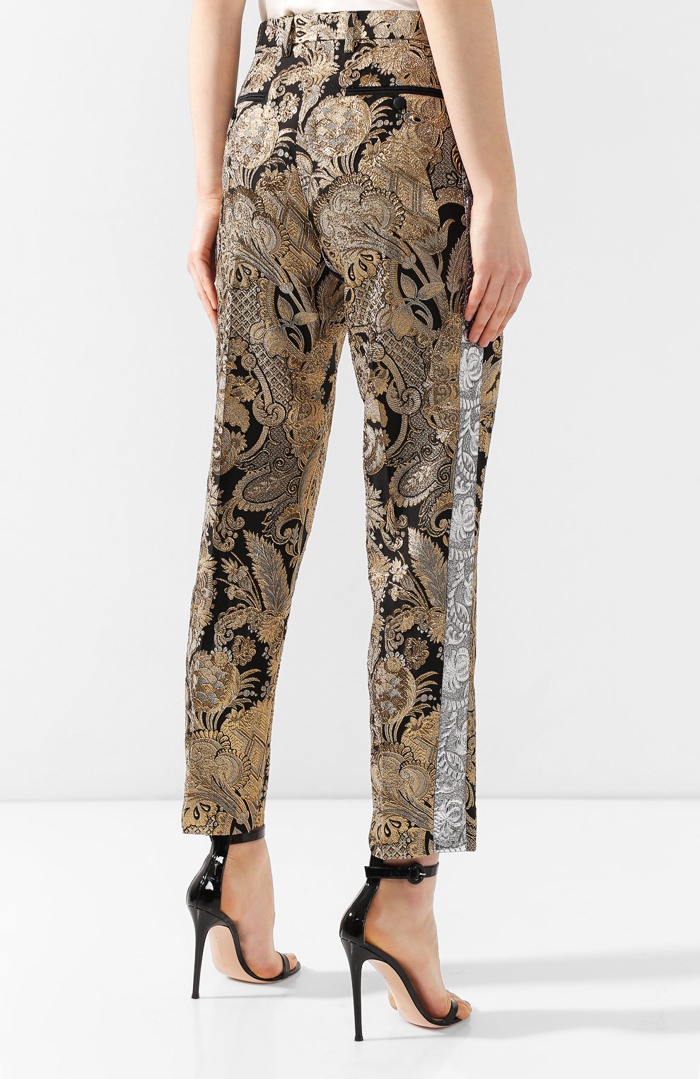 Жаккардовые брюки DOLCE & GABBANA, арт. FTBJCT/HJMAH, фото 4