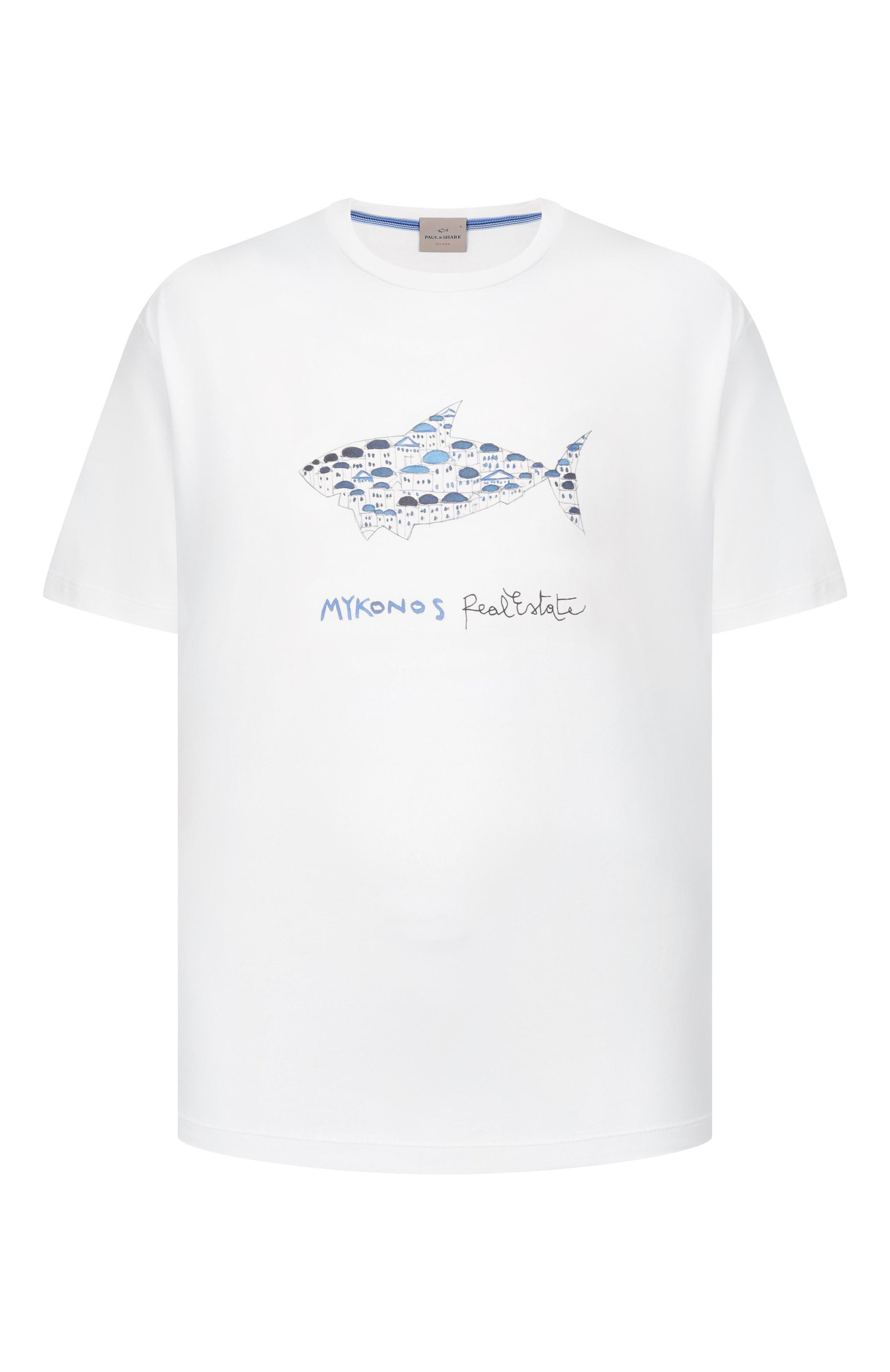 Хлопковая футболка PAUL&SHARK, арт. 26411039, фото 1