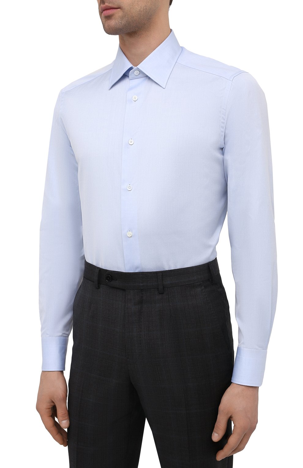 Хлопковая сорочка ZEGNA, арт. 904002/9MS0PA, фото 3