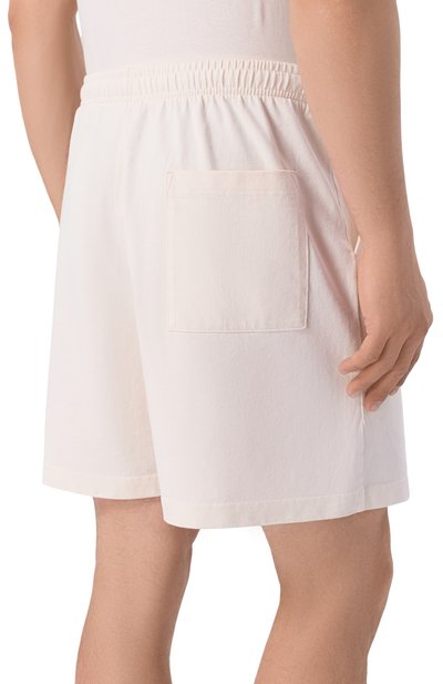 Хлопковые шорты SPORTY AND RICH кремового цвета по цене 17900 руб., арт. SH03976218WH37, фото 4 Хлопковые шорты SPORTY AND RICH, арт. SH03976218WH37, фото 4