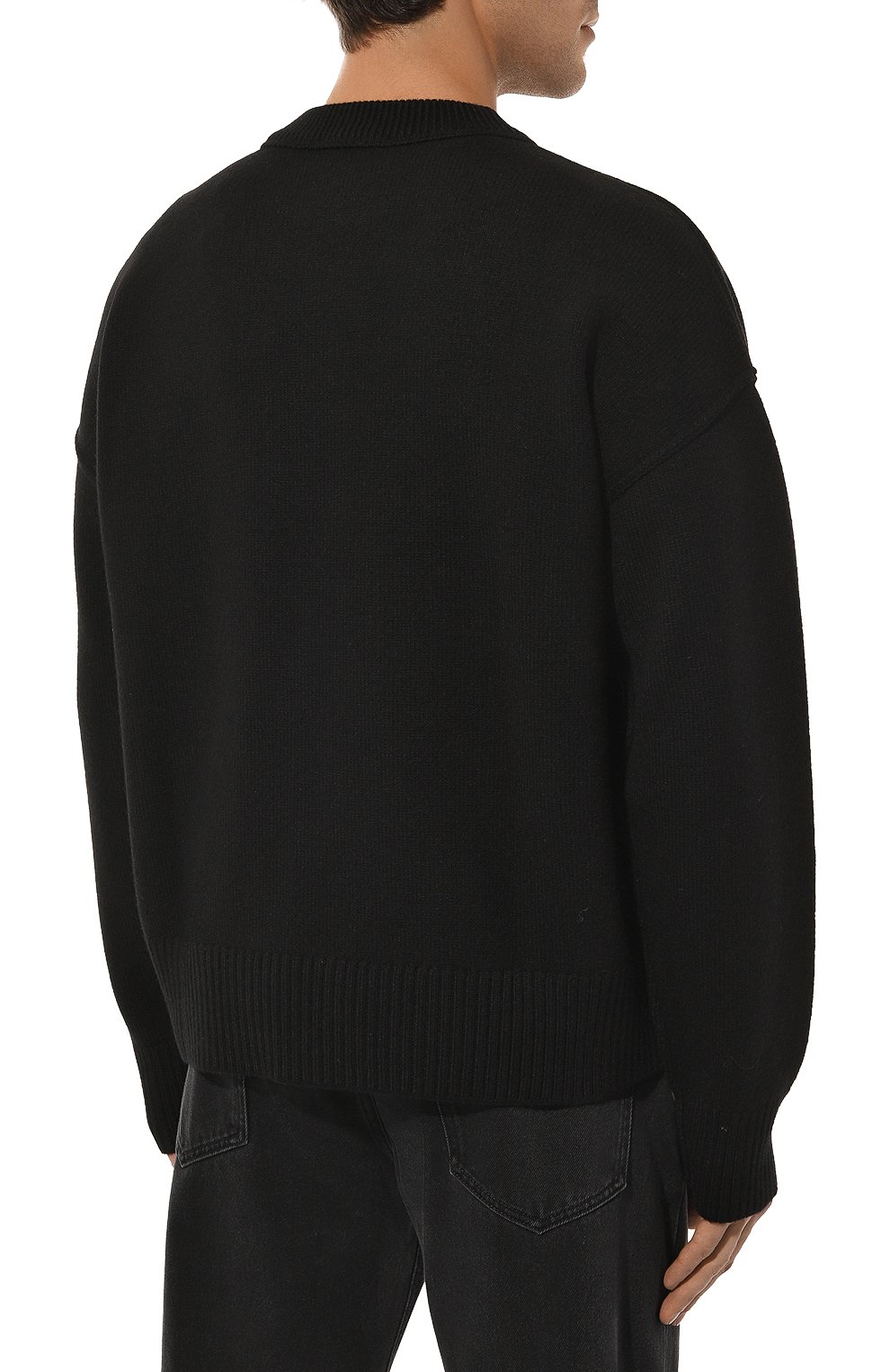 Шерстяной свитер AMI, арт. BFUKS006/018, фото 4