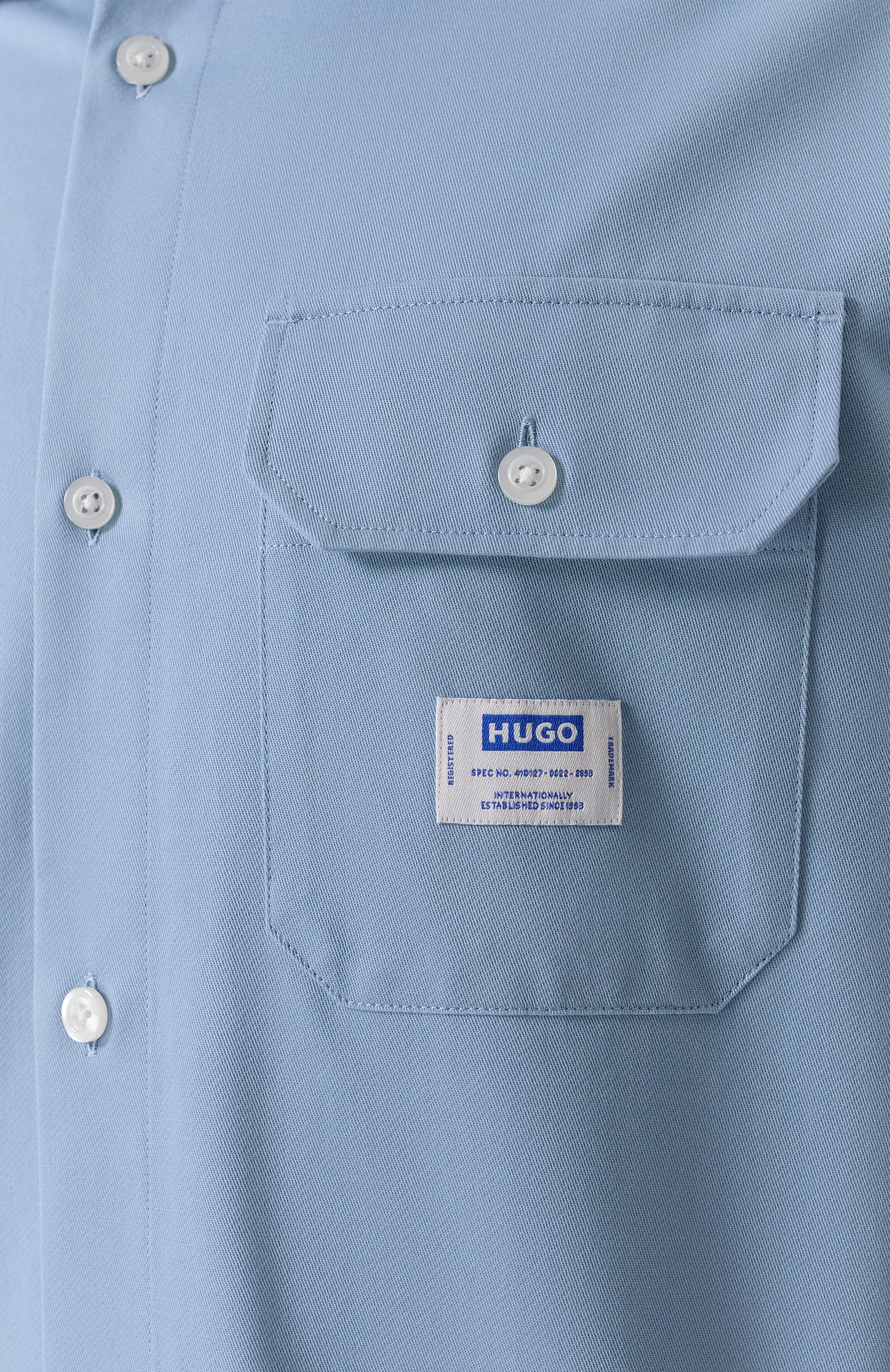 Хлопковая рубашка HUGO BLUE, арт. 50520001, фото 5