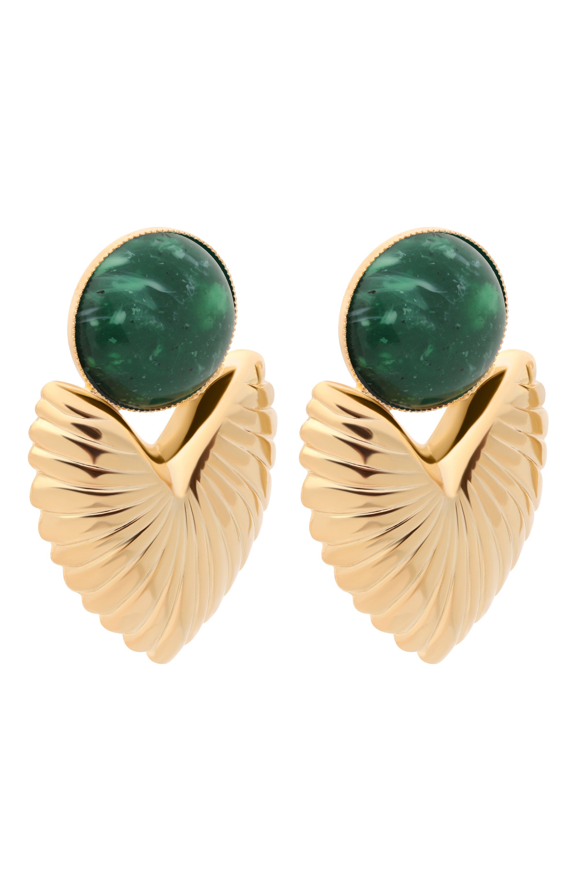 Серьги ANTON HEUNIS зеленого цвета по цене 13950 руб., арт. ETK3.102, фото 3 Серьги ANTON HEUNIS, арт. ETK3.102, фото 3