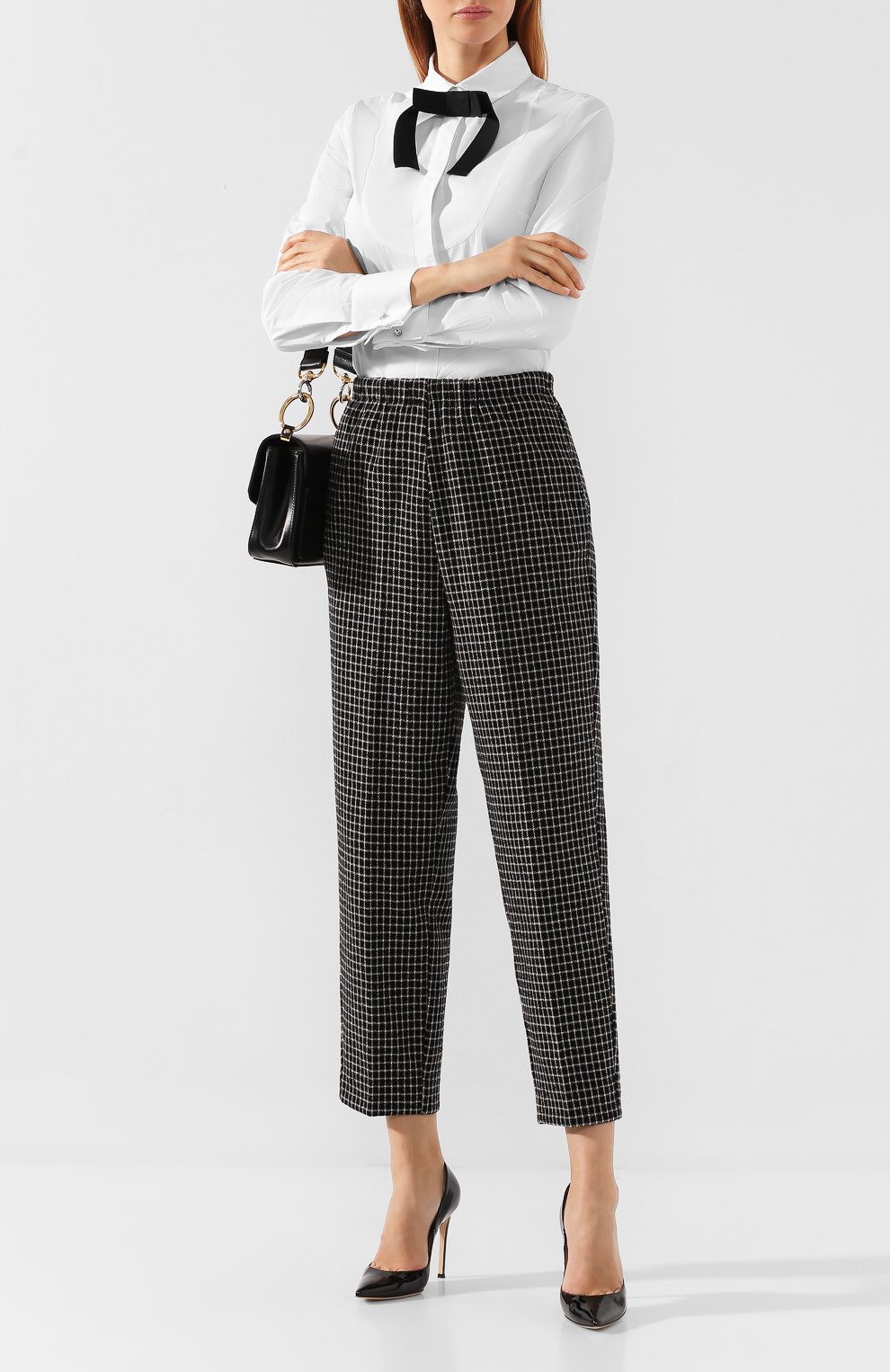 Брюки в клетку FORTE_FORTE, арт. 6743, фото 2