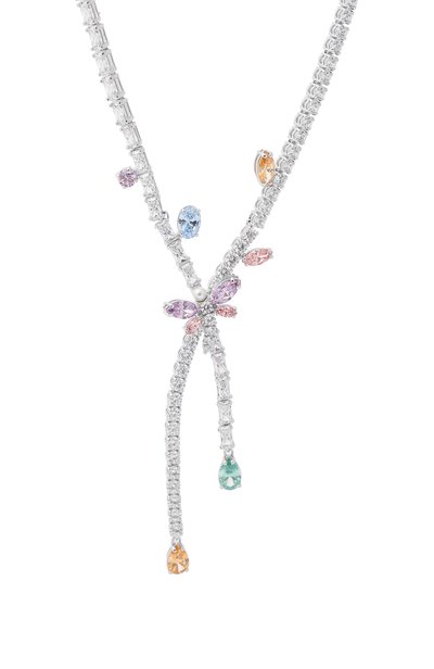 Колье ariana grande x swarovski SWAROVSKI серебряного цвета по цене 69300 руб., арт. 5737424, фото 3 Колье ariana grande x swarovski SWAROVSKI, арт. 5737424, фото 3