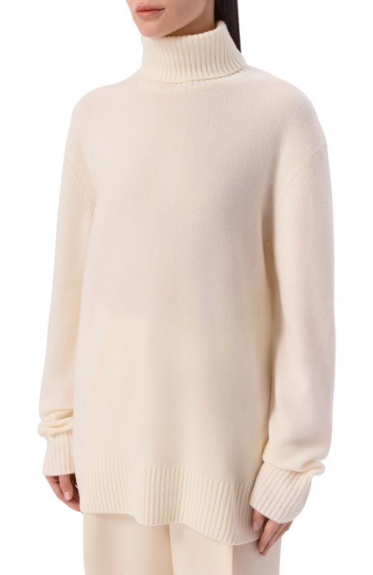 Кашемировый свитер TOTEME 252-WRT0474-YA0016 Кремовый  252-WRT0474-YA0016 Фото 3