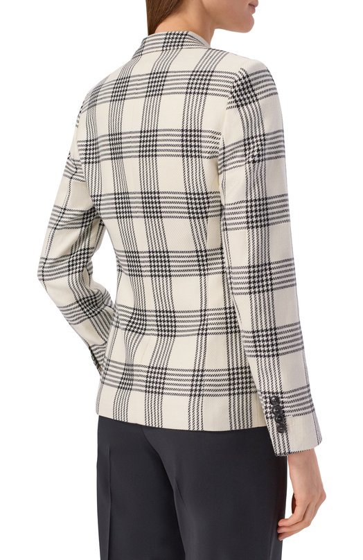 Жакет из шерсти и кашемира Kiton D15510K0948G Чёрно-белый  D15510K0948G Фото 4