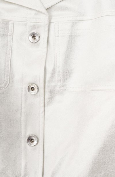 Джинсовая куртка ELEVENTY молочного цвета по цене 29950 руб., арт. EY2A87/G0208, фото 3 Джинсовая куртка ELEVENTY, арт. EY2A87/G0208, фото 3