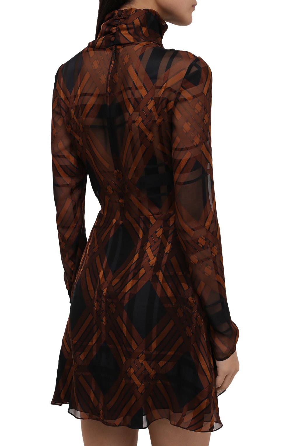 Шелковое платье SAINT LAURENT, арт. 661406/Y5D59, фото 4