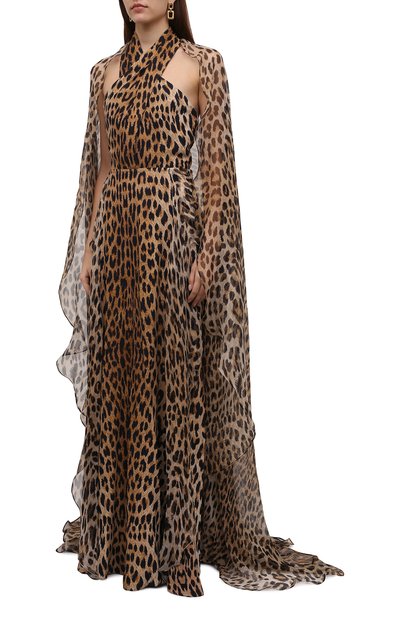 Платье из шелка и вискозы ELIE SAAB, арт. 12343, фото 3