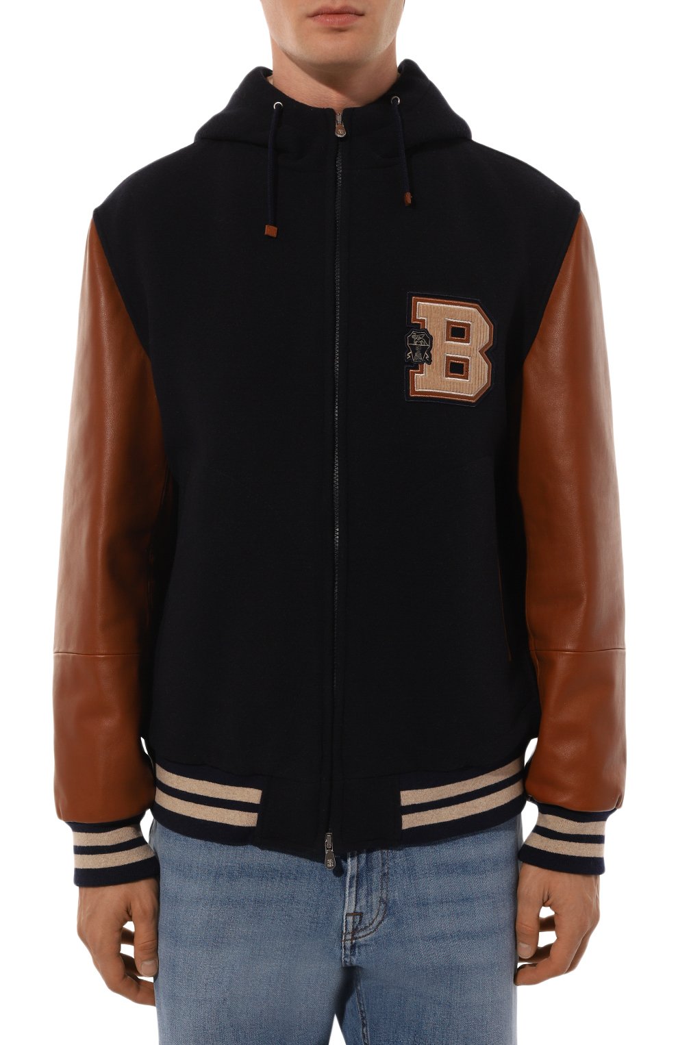 Комбинированный бомбер BRUNELLO CUCINELLI, арт. MY4141967, фото 3