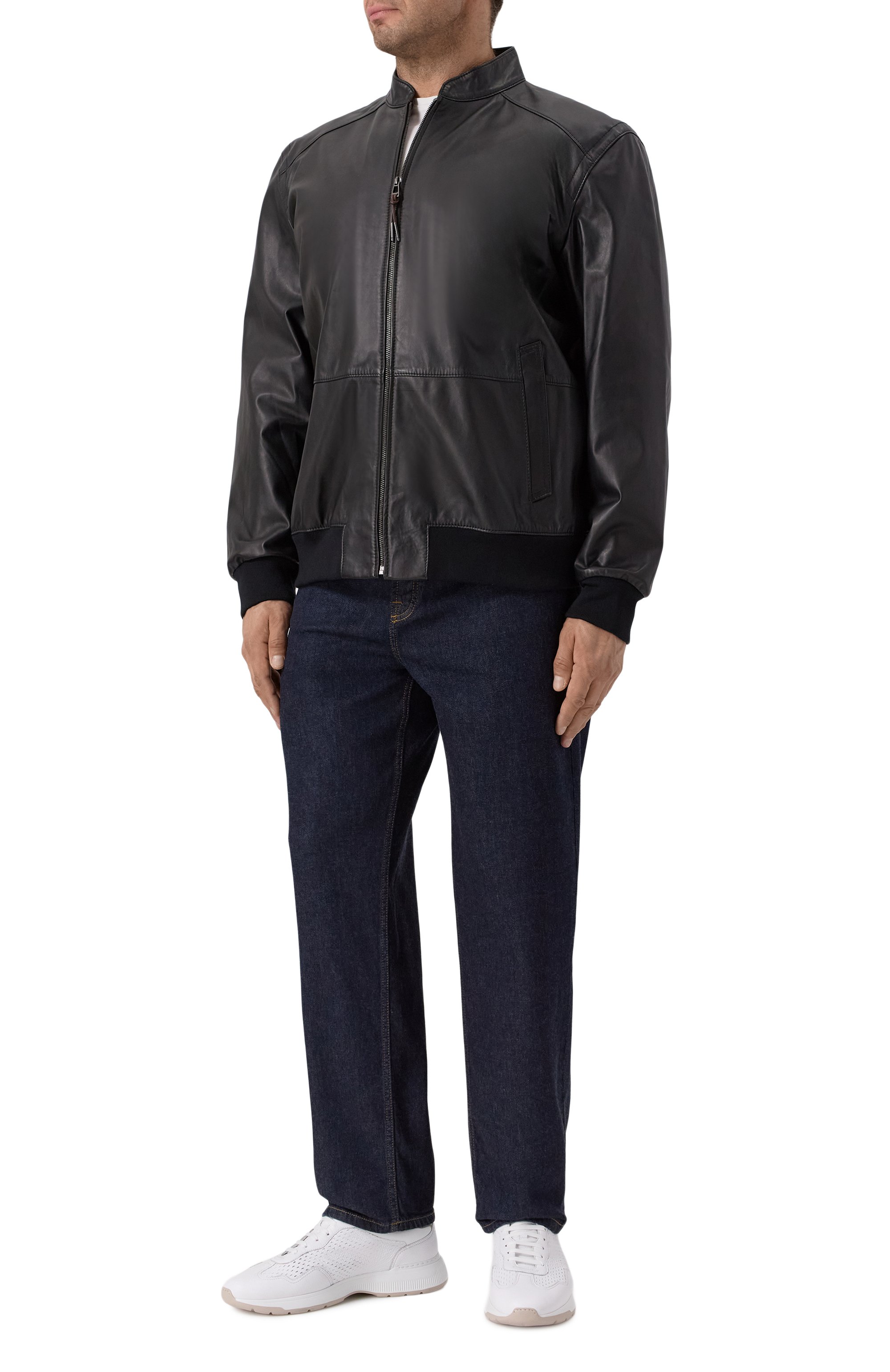 Кожаный бомбер WINDSOR, арт. B0RELL03-L/1300145/60, фото 2