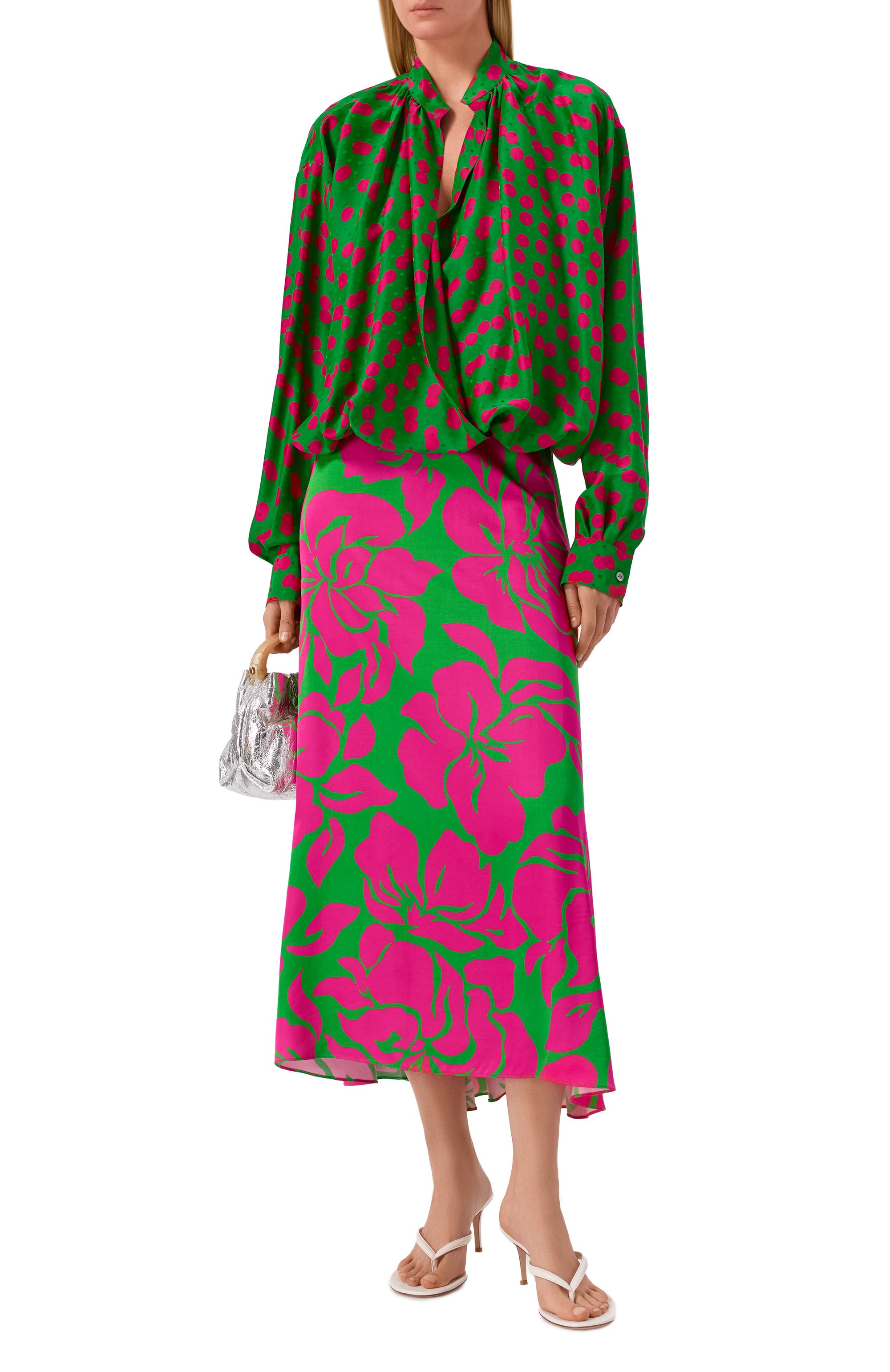Блузка из вискозы и шелка DRIES VAN NOTEN, арт. 261-010744/3114, фото 2