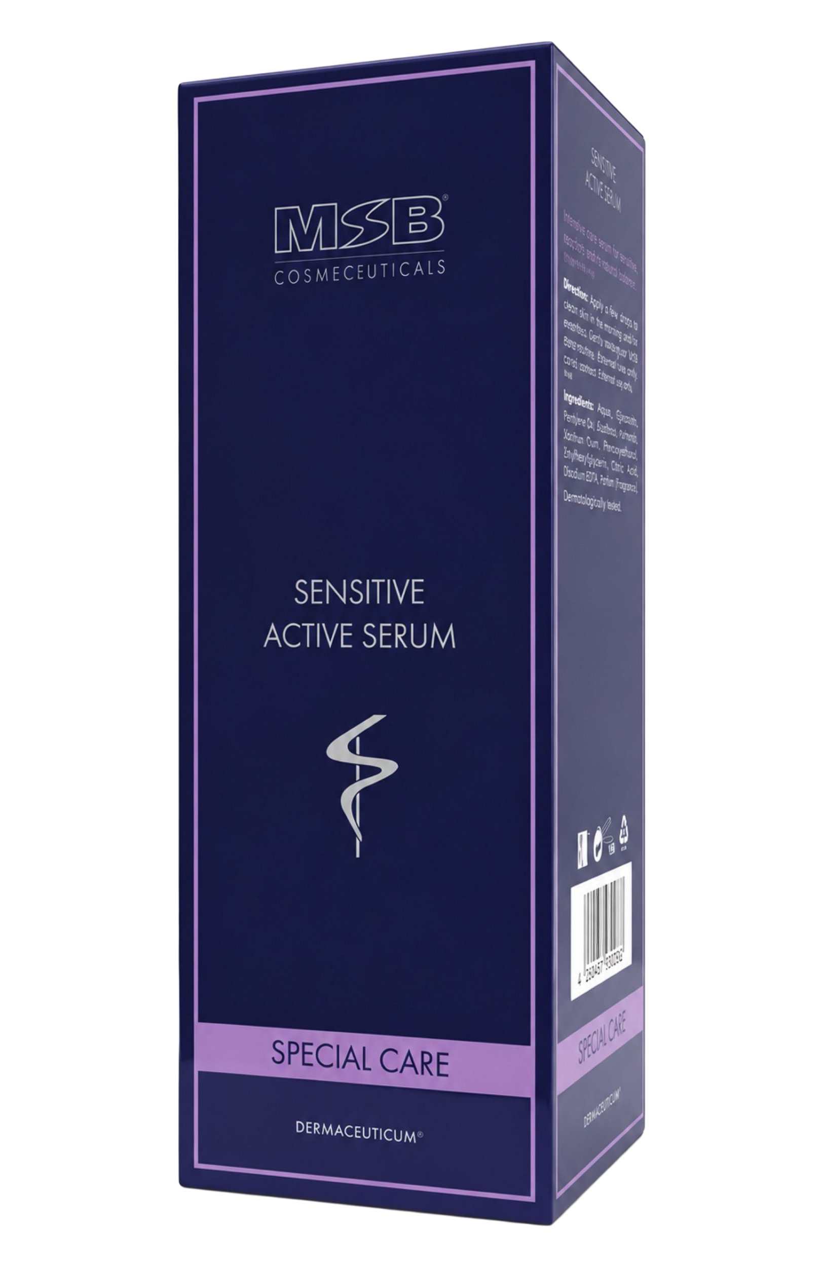 Успокаивающая сыворотка для лица sensitive active serum (50ml) MSB бесцветного цвета по цене 17820 руб., арт. 01257, фото 2 Успокаивающая сыворотка для лица sensitive active serum (50ml) MSB, арт. 01257, фото 2