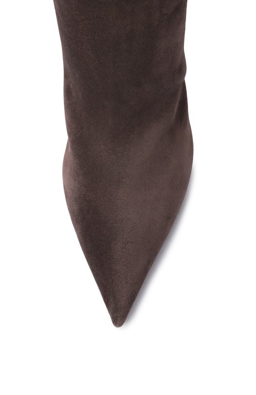 Замшевые сапоги Cindy 75 Sergio Rossi A78990/MCRM13 Коричневый  A78990/MCRM13 Фото 6