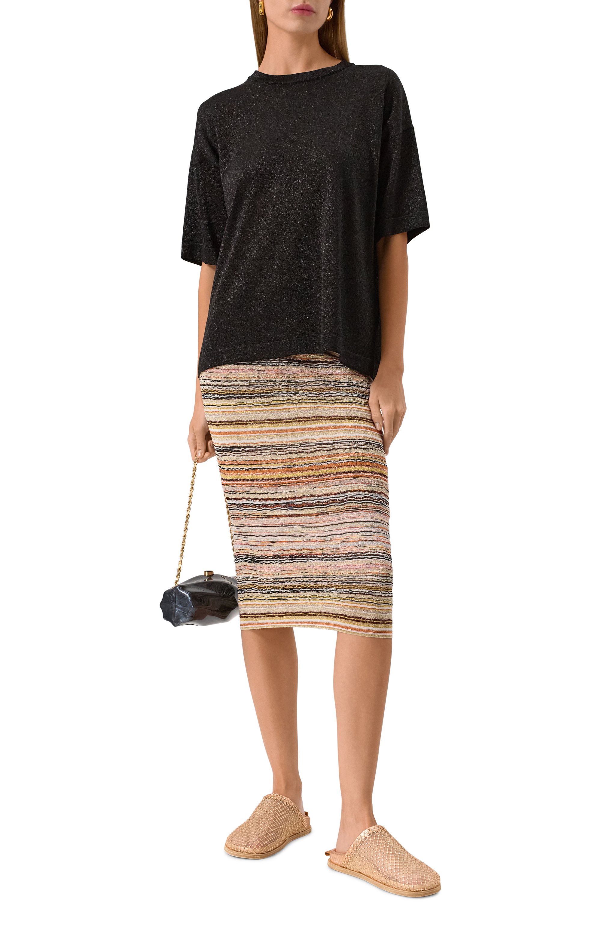 Футболка из вискозы MISSONI, арт. DS25SN0H/BK045A, фото 2