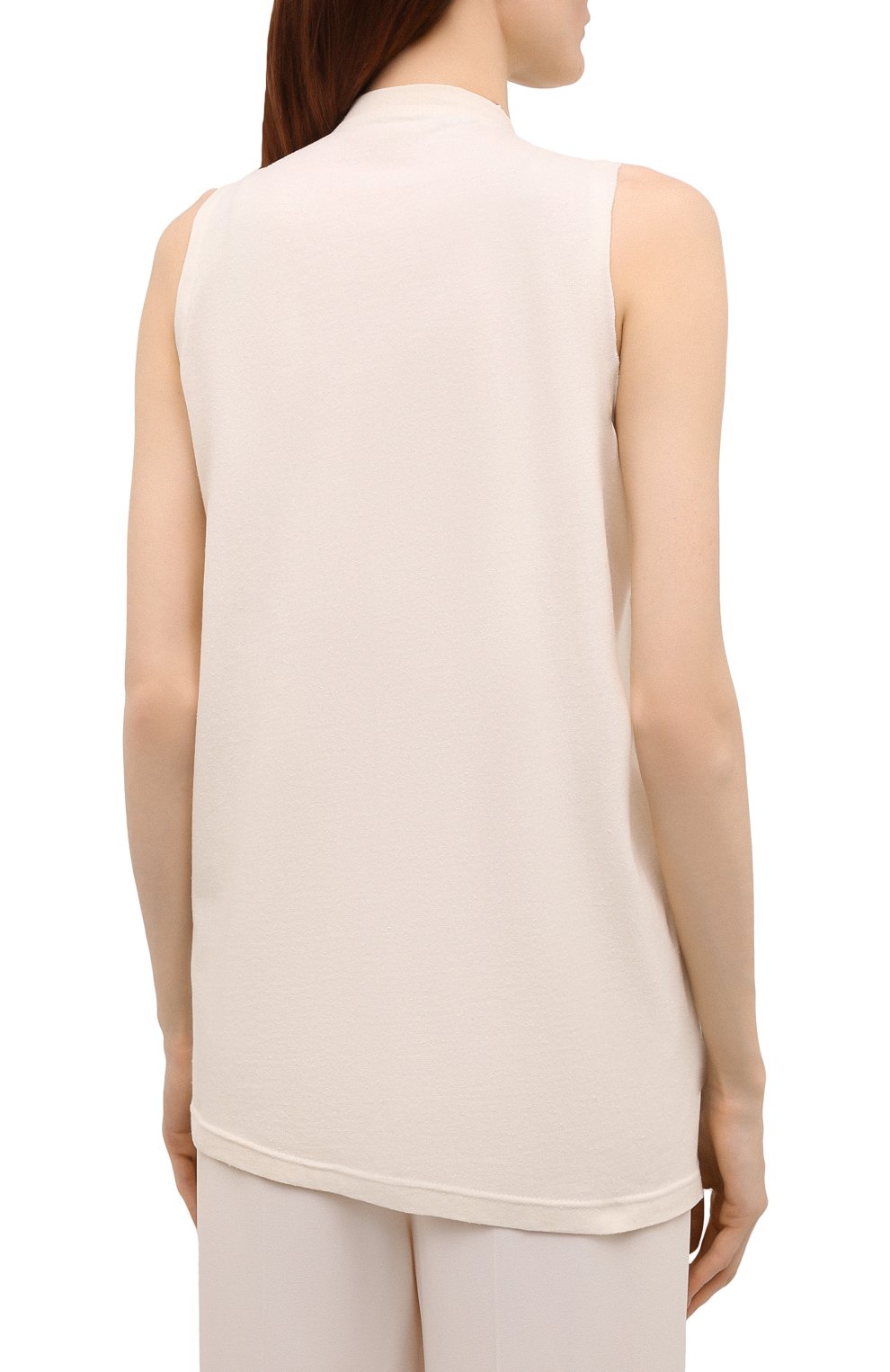 Топ из хлопка и шелка JW ANDERSON бежевого цвета по цене 175500 руб., арт. J00025 PG0521, фото 4 Топ из хлопка и шелка JW ANDERSON, арт. J00025 PG0521, фото 4