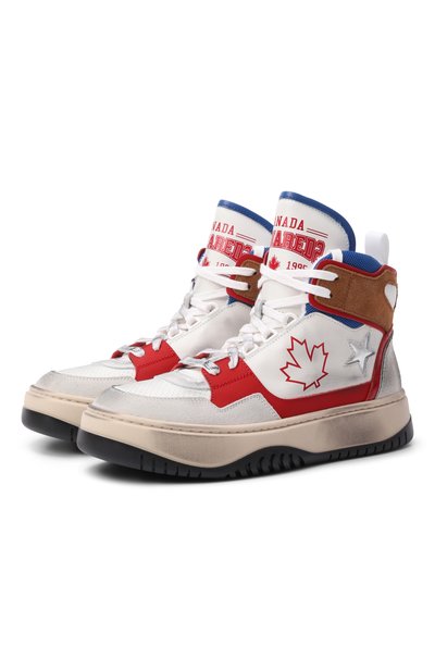 Кожаные кеды DSQUARED2, арт. 82782/VAR1_001