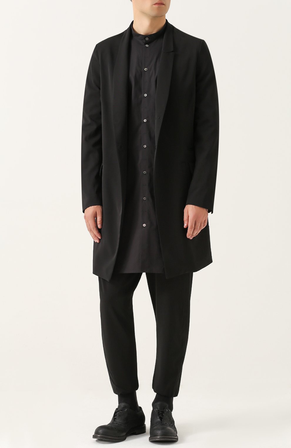 Шерстяное однобортное пальто ISABEL BENENATO, арт. UW04F17, фото 2