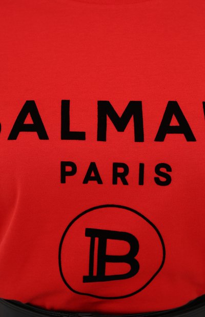 Хлопковая футболка BALMAIN, арт. UF11350/I551, фото 5