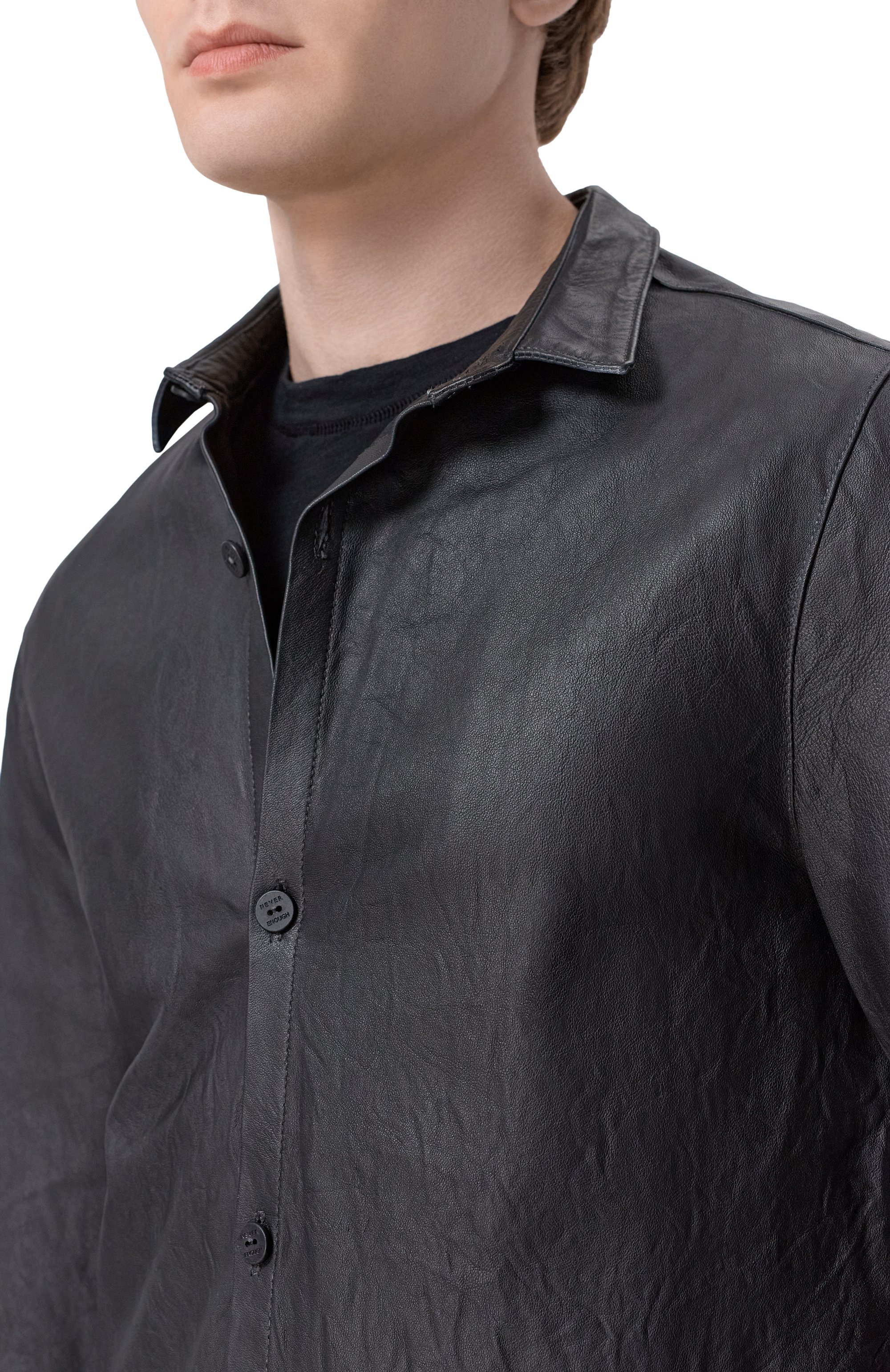 Кожаная рубашка NEVER ENOUGH, арт. 2B6M084-256/MJL066 BUT LT-03, фото 5
