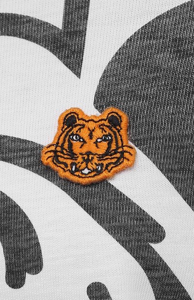 Хлопковая футболка KENZO белого цвета по цене 14550 руб., арт. FB62TS9184SA, фото 5 Хлопковая футболка KENZO, арт. FB62TS9184SA, фото 5