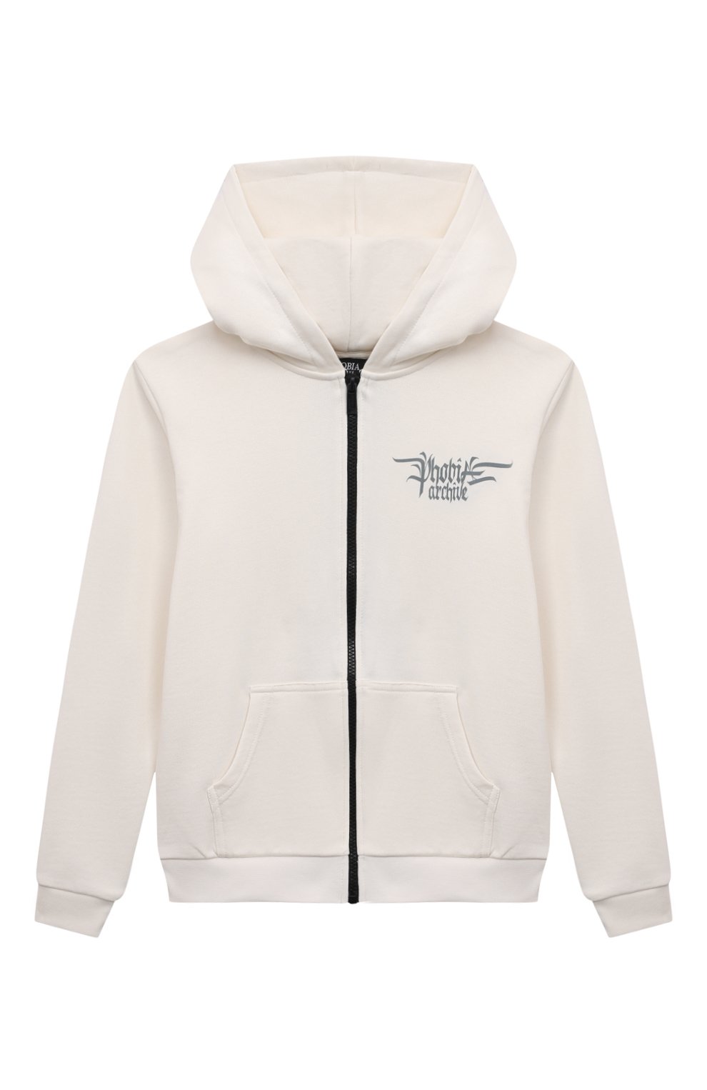Хлопковая толстовка PHOBIA ARCHIVE молочного цвета по цене 11150 руб., арт. PHK00539, фото 1 Хлопковая толстовка PHOBIA ARCHIVE, арт. PHK00539, фото 1