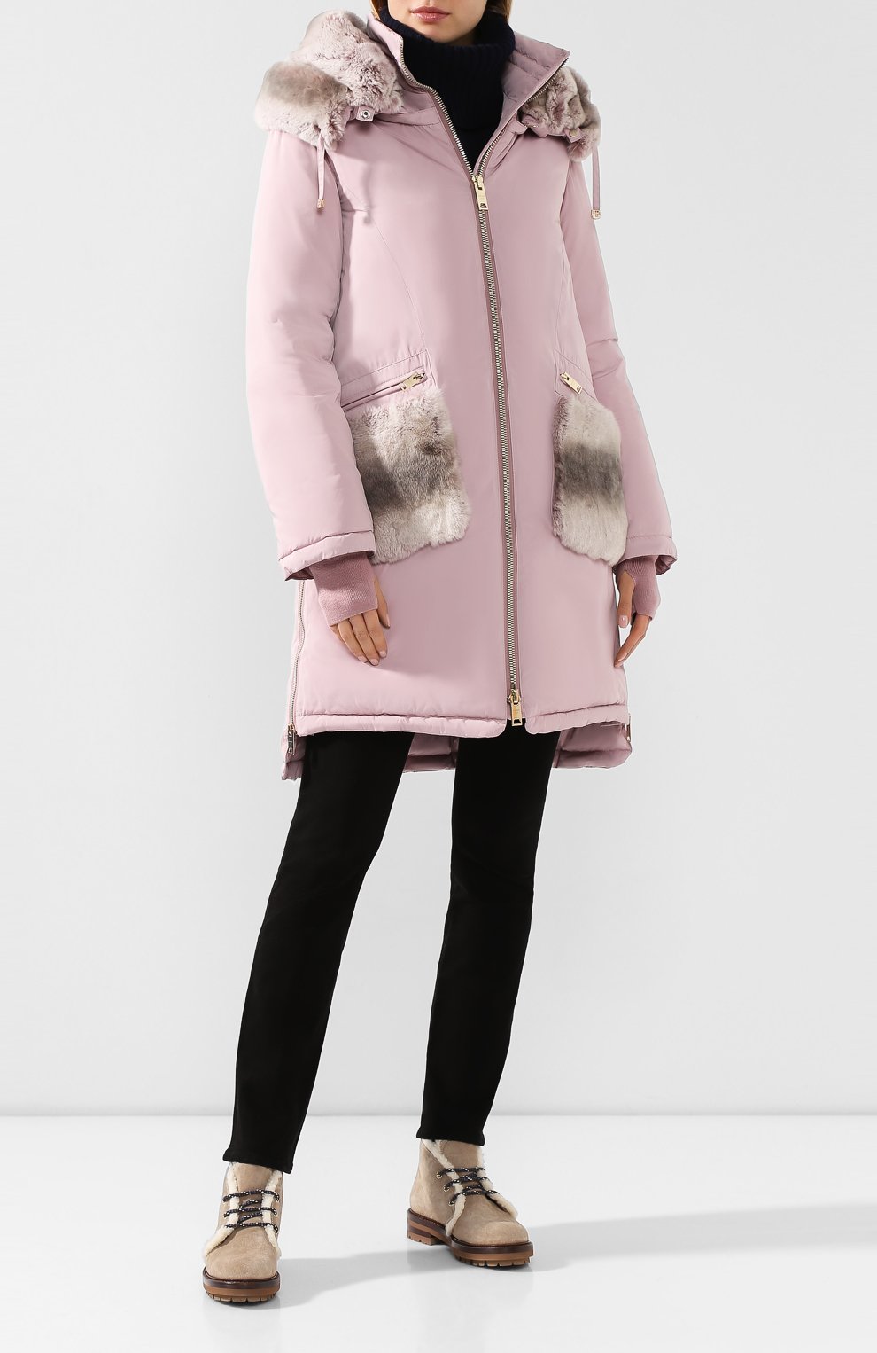 Пуховик с меховой отделкой DIEGO M, арт. 19IM-G820.0TM, фото 2