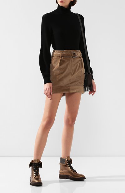 Кожаные ботинки BRUNELLO CUCINELLI, арт. MZMEG1610, фото 2