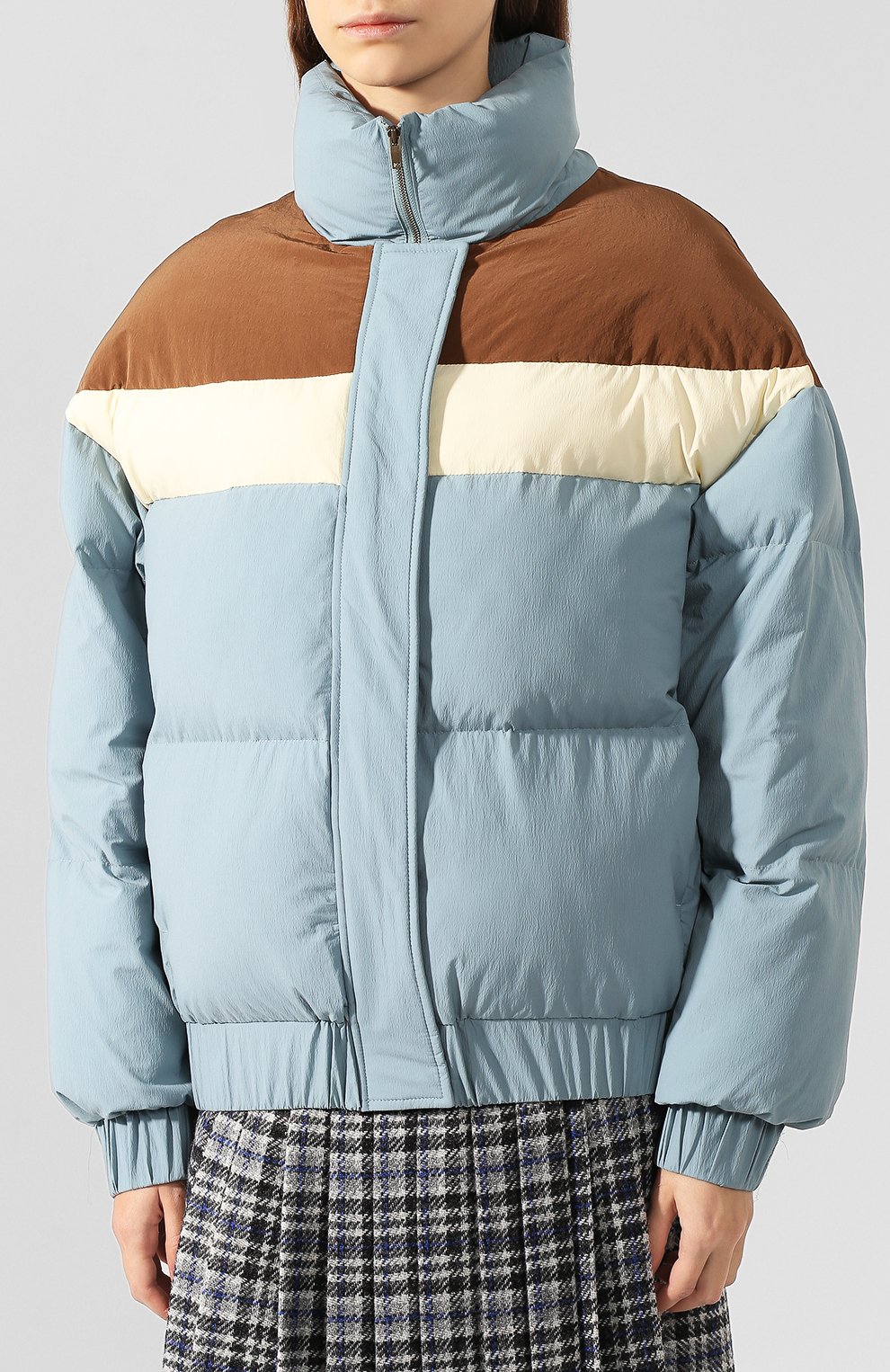 Куртка REJINA PYO голубого цвета по цене 53550 руб., арт. B089/C0TT0N NYL0N BLEND, фото 3 Куртка REJINA PYO, арт. B089/C0TT0N NYL0N BLEND, фото 3