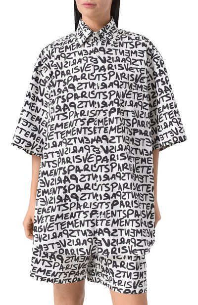 Хлопковая рубашка VETEMENTS, арт. UE64SH800WB, фото 3