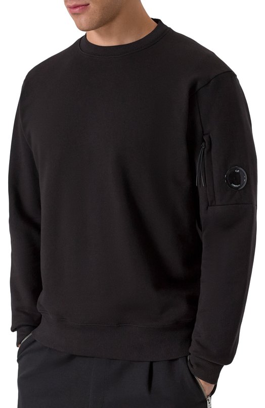 Хлопковый свитшот C.P. Company 18CMSS023A005086W Чёрный  18CMSS023A005086W Фото 3