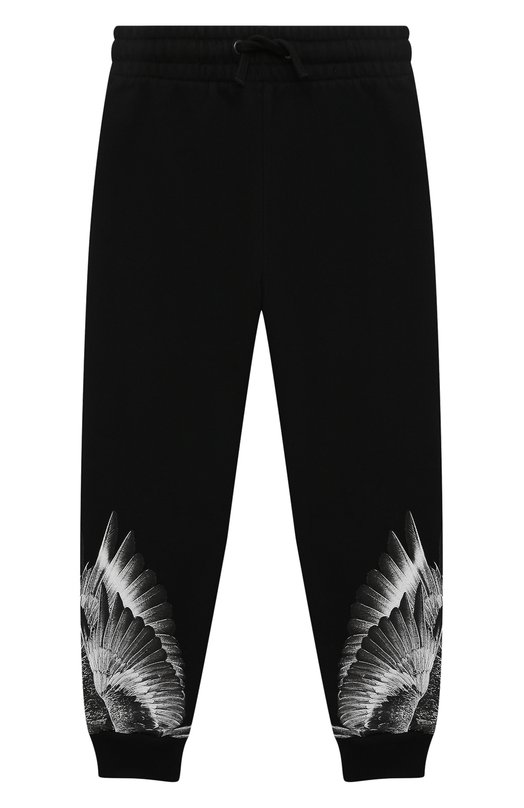 

Хлопковые джоггеры Marcelo Burlon Kids of Milan, Чёрный
