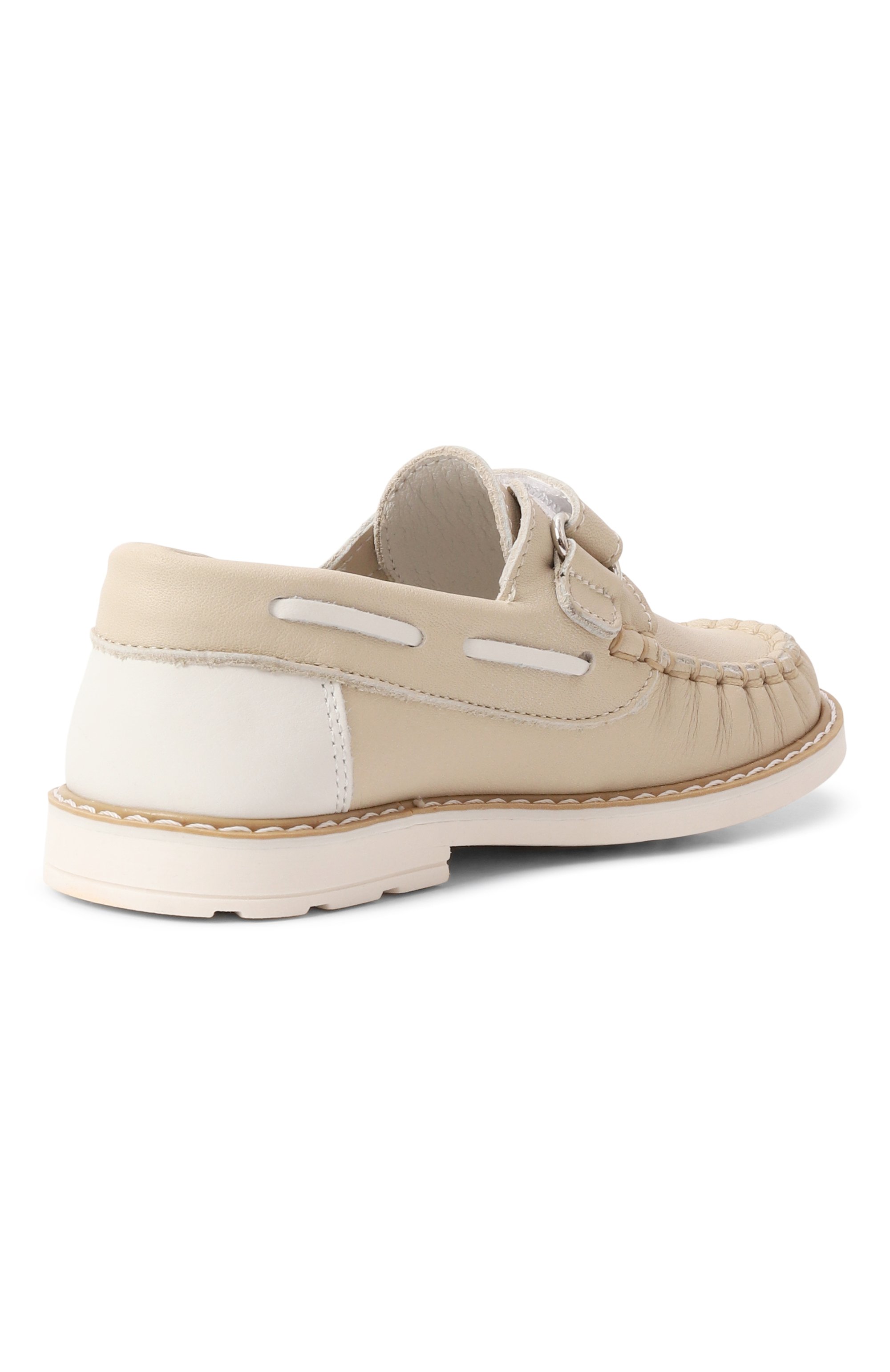 Кожаные топсайдеры WALKEY светло-бежевого цвета по цене 13000 руб., арт. Y1B4-40245-0092, фото 3 Кожаные топсайдеры WALKEY, арт. Y1B4-40245-0092, фото 3