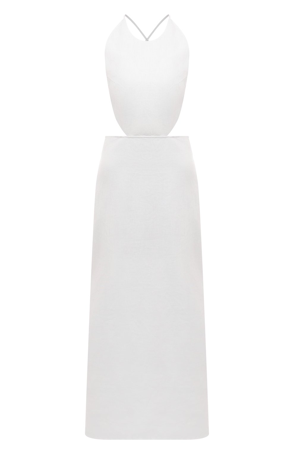 Льняное платье SASHAVERSE белого цвета по цене 67500 руб., арт. D117/Linen/9101.100/SS24, фото 1 Льняное платье SASHAVERSE, арт. D117/Linen/9101.100/SS24, фото 1