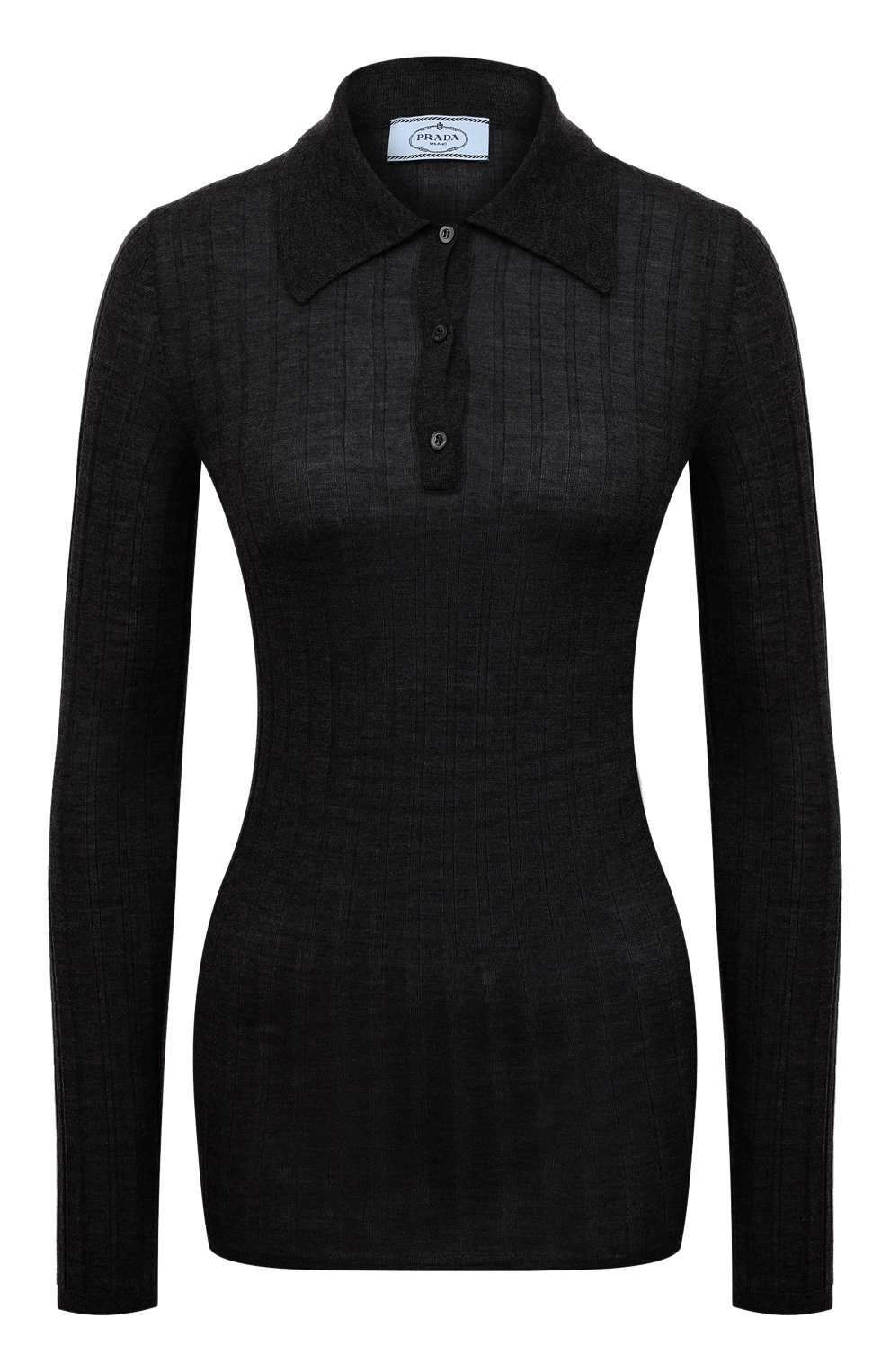 Поло из кашемира и шелка PRADA, арт. P24A1O-5U4-F0002-201, фото 1