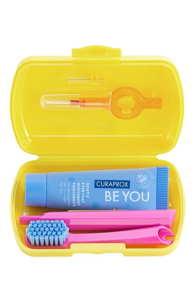 Женское дорожный набор be you в желтом боксе CURAPROX, арт. 7612412429862