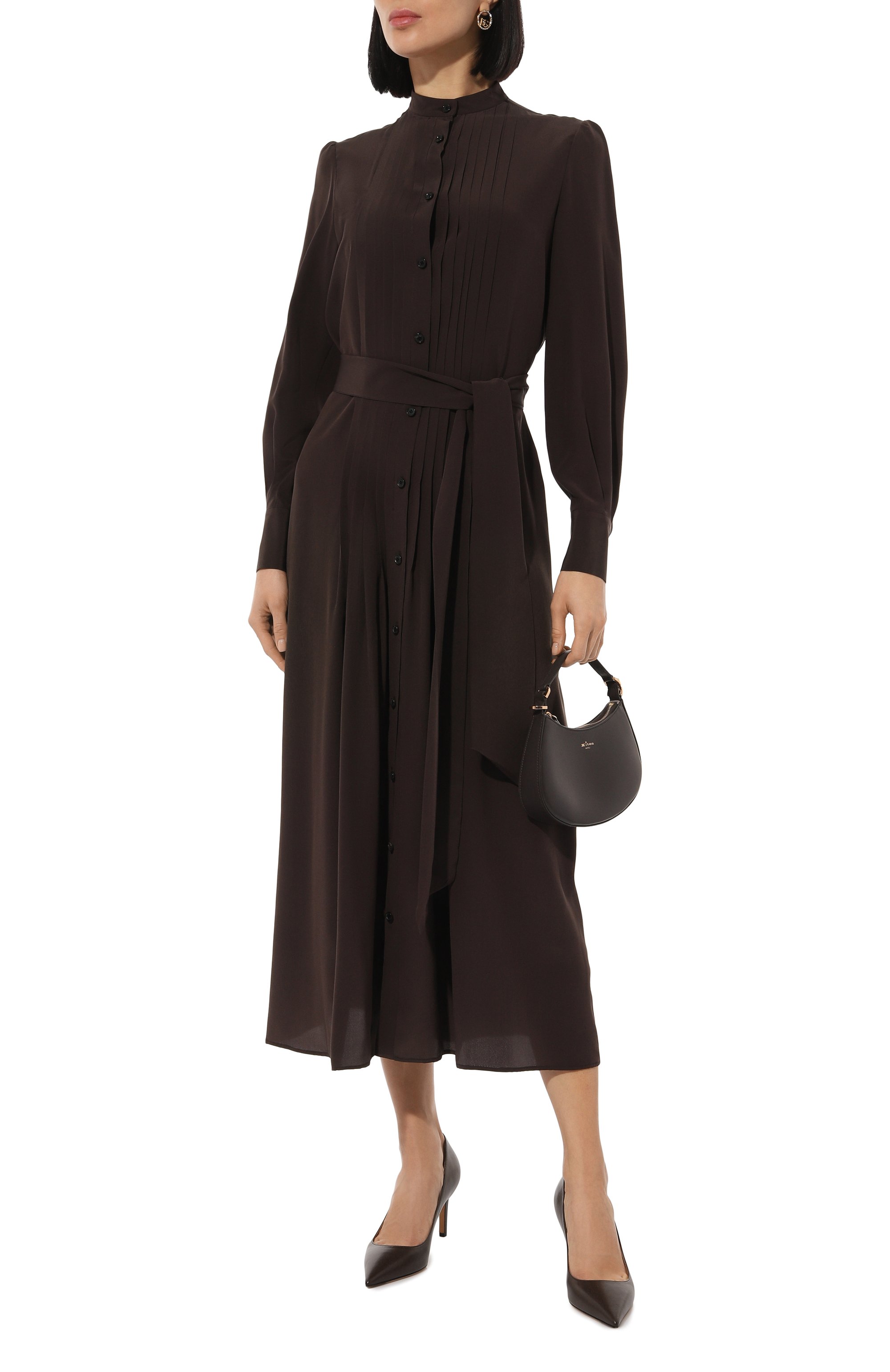 Шелковое платье KITON, арт. D58329K0597A01, фото 2