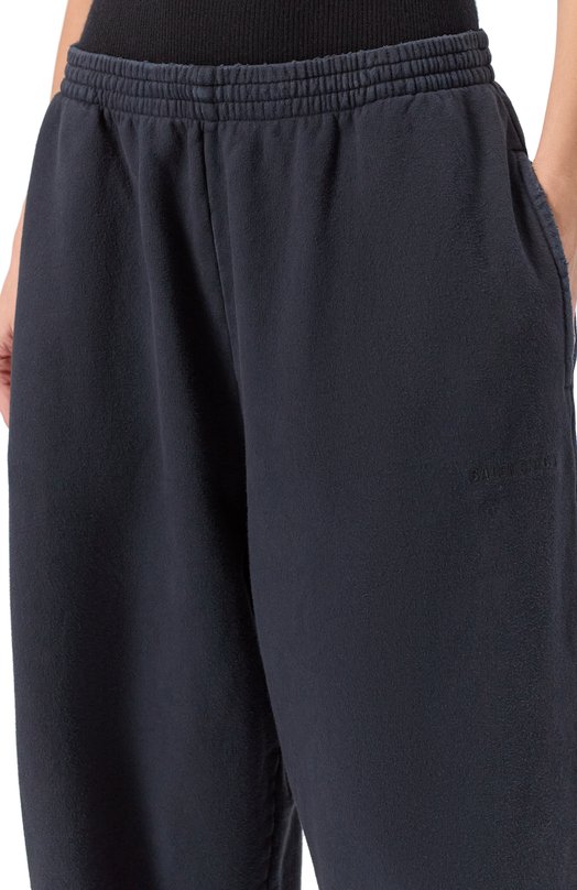 Хлопковые брюки Balenciaga 783401/TSVD4 Чёрный  783401/TSVD4 Фото 5