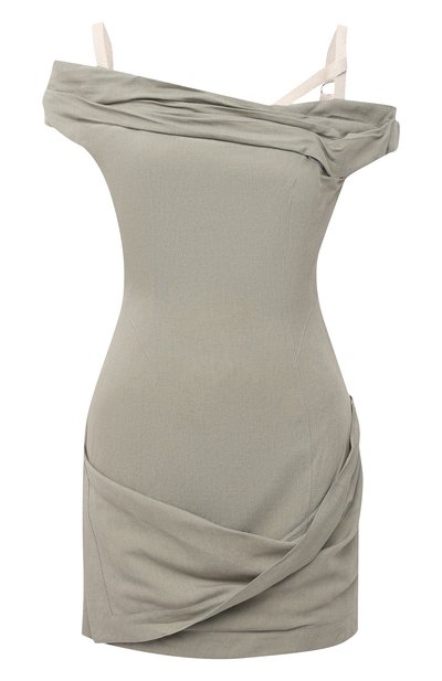 Женское платье из вискозы и льна JACQUEMUS, арт. 211DR22/111530