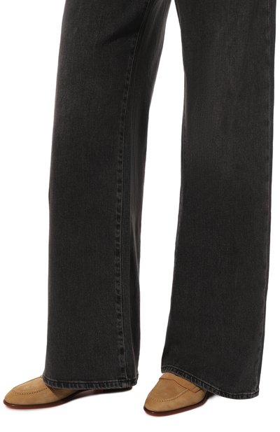 Пенни-лоферы из нубука SANTONI светло-коричневого цвета по цене 61550 руб., арт. WUSF59962HAFSSV9, фото 3 Пенни-лоферы из нубука SANTONI, арт. WUSF59962HAFSSV9, фото 3