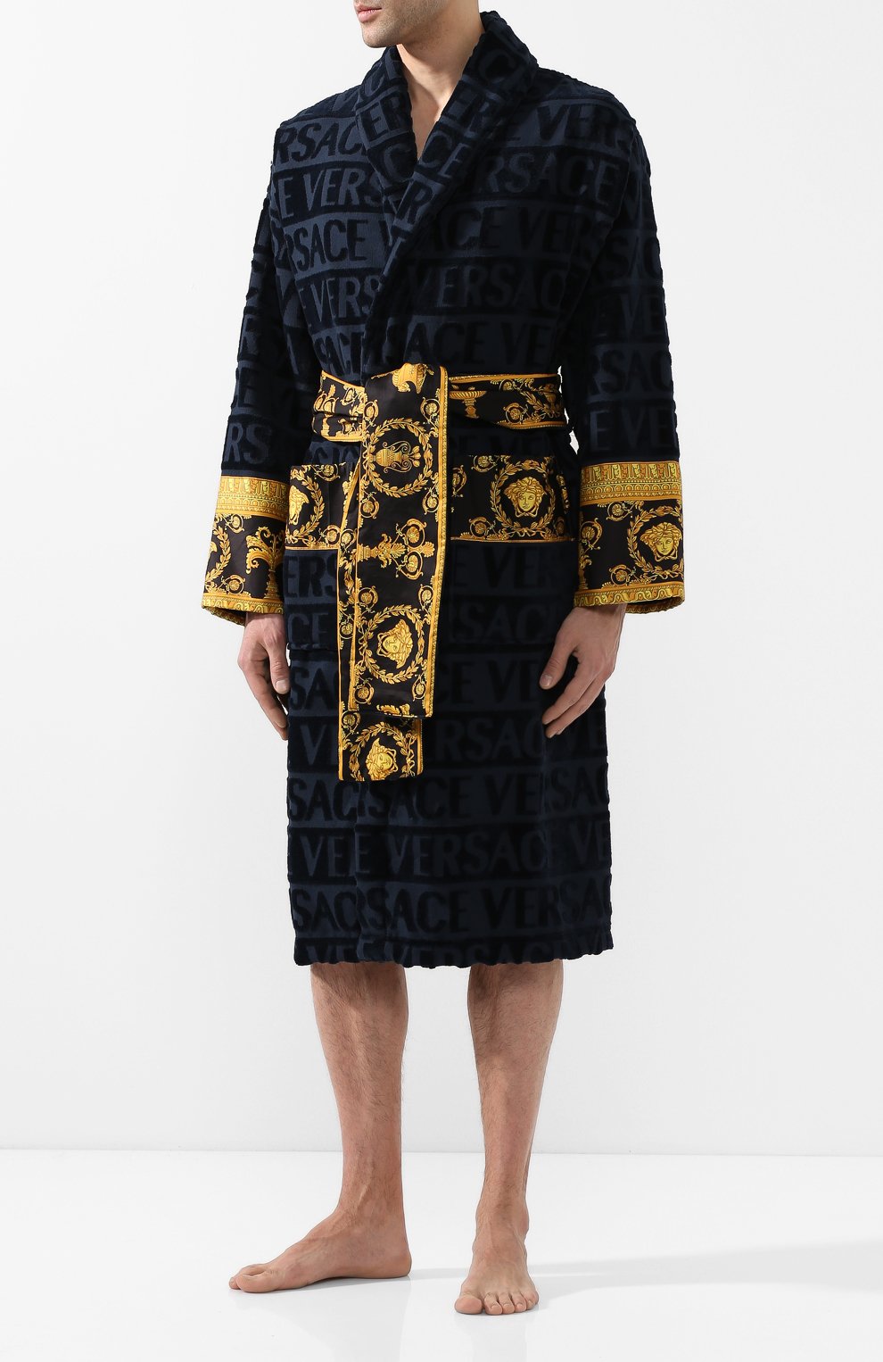 Хлопковый халат VERSACE, арт. ZACJ00008/ZC0SP052, фото 3